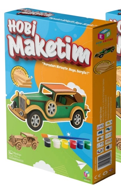 Hobi Eğitim Dünyası Hobi Maketim Klasik Araba Kutu Oyunu