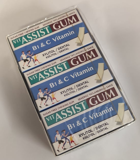 Vitassist Gum B1&c Vİtamİn Ksİlİtol/dental Sakiz 27gr Paket İçİ 12 Adet