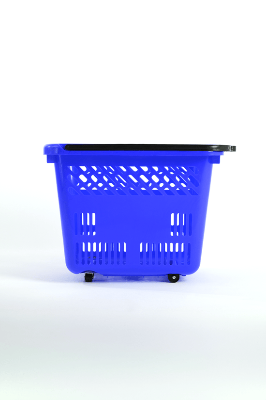 Tekerlekli Market Sepeti (Tekerlekli Alışveriş Sepeti) 54 L Mavi