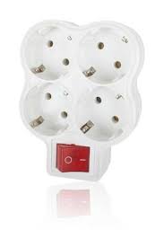 Fetih Elektrik Kod-107-04 ( 4lü ) ( Anahtarlı ) ( Papatya Yonca ) Golyat