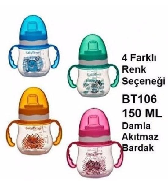 Babytime Bardak Kulplu Damla Akıtmaz 150ml -bt106