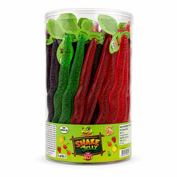 Snake Jelly Yılan Figürlü Isır Patlat Jelibon 50li
