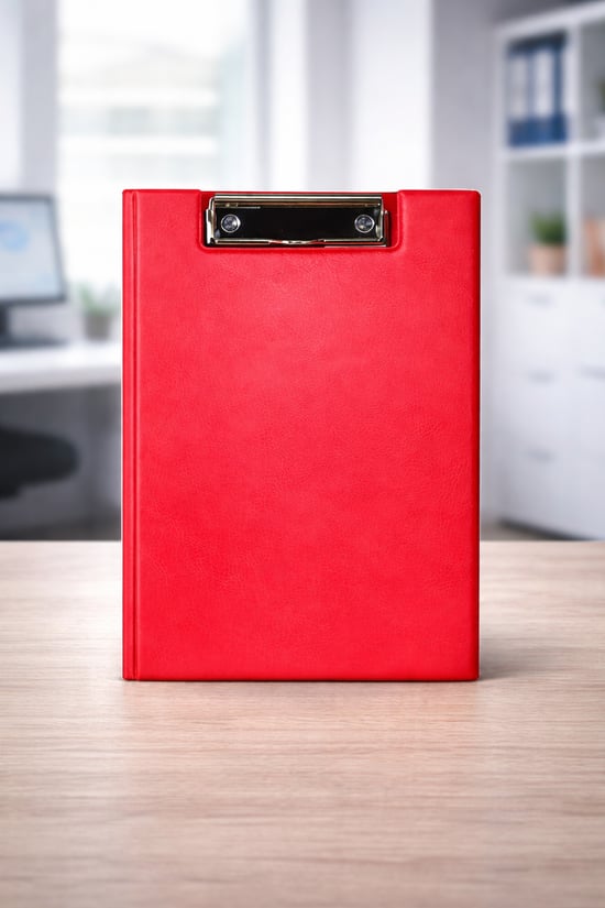 İmma Sekreter Blok Kapaklı Pvc A5 Kırmızı