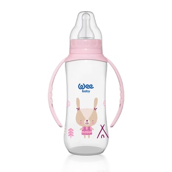 Wee Baby Klasik Kulplu Pp Biberon 270 Ml Pembe 6-18 Ay