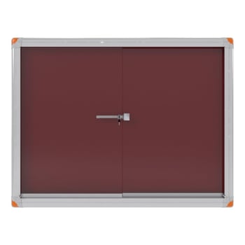 Kilitli Sürgülü Kapak İlan Panosu 90x180cm