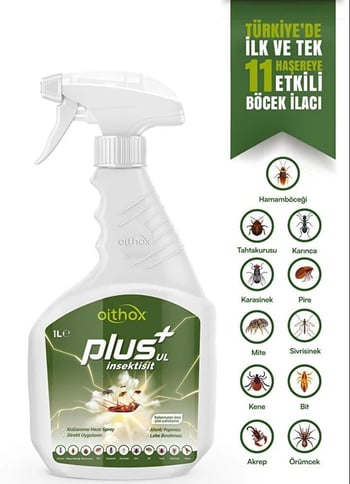 Oithox Plus İnsektisit 1 Litre Haşere İlacı Hamam Böceği, Tahtakurusu, Karınca, Karasinek,