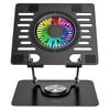 Ad-rc36 Steely 360 Derece Dönebilen Fanlı Rgb Işıklı Ayarlanabilir Siyah Metal Laptop Stand