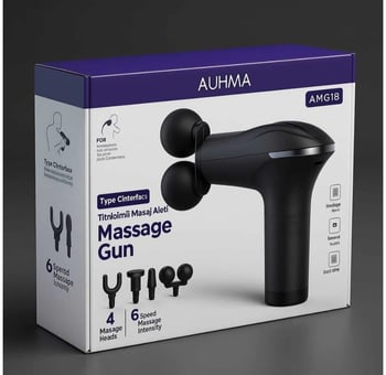 AUHMA AMG18 – Type-C Şarjlı Titreşimli  ÇİFT BAŞLIKLI Masaj ALETİ
