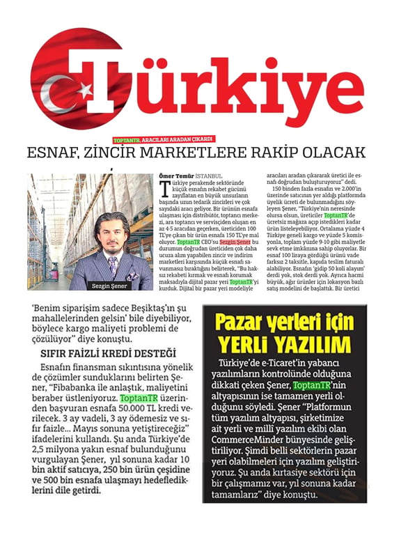 ToptanTR ile Esnaf Zincir Marketlere Rakip Oluyor: Dijital Dönüşümde Yeni Dönem