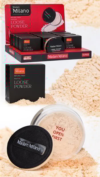 Loose Powder Makyaj Sabitleyici Matlaştırıcı Toz Pudra - 02 Ten