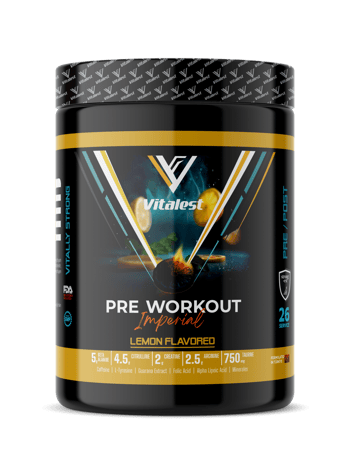 Vitalest Pre Workout Limon Aromalı 468G.  26 Servis