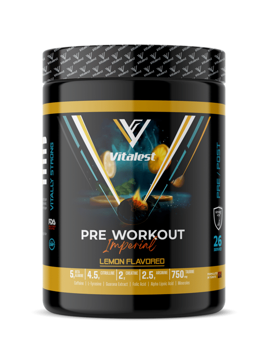 Vitalest Pre Workout Limon Aromalı 468G.  26 Servis