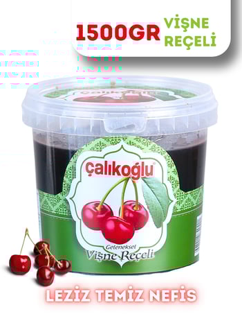 Çalıkoğlu Geleneksel Vişne Reçeli 1500 gr (Kova)
