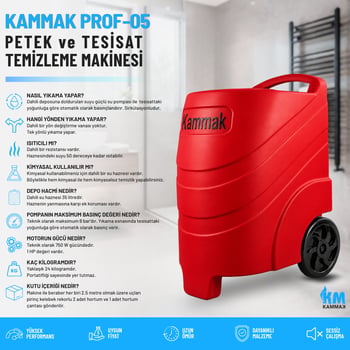 Kammak Prof-05 Isıtıcılı Petek Temizleme Makinesi