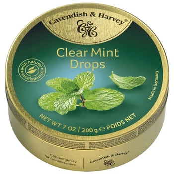 Cavendish & Harvey Clear Mint Drops 200 Gr