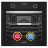 Simfer 0+9 Fonksiyon Airfry Siyah Dijital 3'lü Ankastre Set(8215 Fırın + 3508 Ocak + 8738 Davlumbaz)