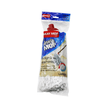 Akay Mop Ak-203 ( Orta-large ) ( Klasik Sap Tutacak ) ( Örgülü İpli= 23cm ) Püskül Pamuklu Mop