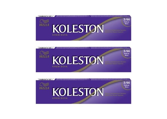 Koleston Tüp Boya 50 Ml - 3.66 Patlıcan Moru 3 Adet