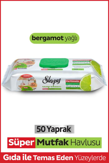 Easy Clean Süper Yüzey Temizlik Mutfak Havlusu&mendili Bergamot Yağlı 50 Yaprak