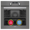 Simfer 8225 0+3 Fonksiyon Dijital Gri, Power Turbo Ankastre Fırın