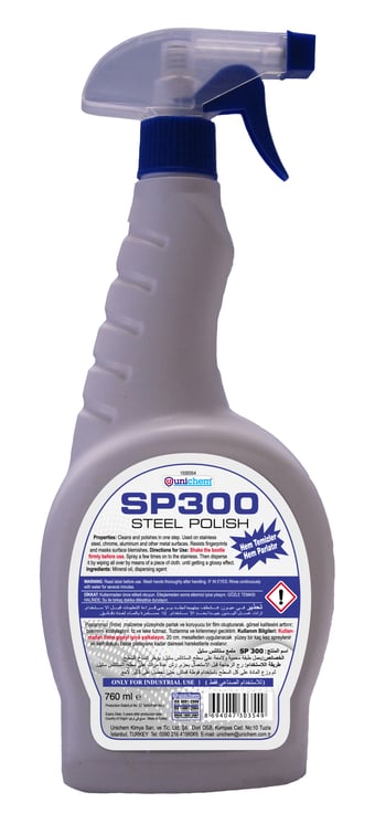 Unıchem Sp 300 Paslanmaz Çelik Parlatıcısı 750 Ml