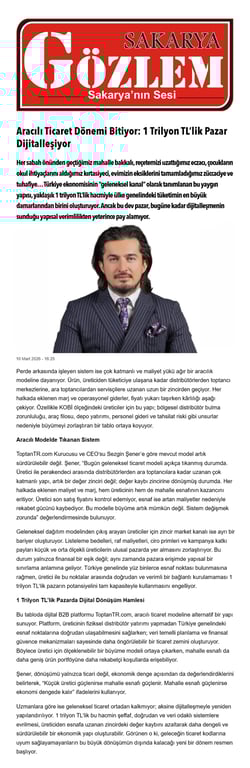 Aracılı Ticaret Dönemi Bitiyor, 1 Trilyon TL’lik Pazar Dijitalleşiyor