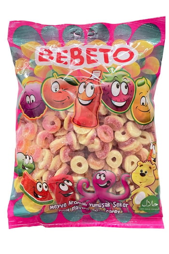 BEBETO Halka Jelibon Şeftali 1 Kg
