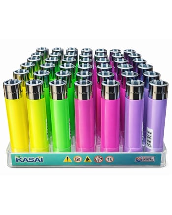 Kasai Slim Dolumlu Taşlı Çakmak Renkli