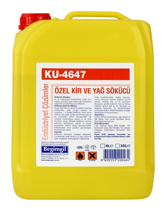 Kuzey Yağ Sökücü Limon 4 Lt