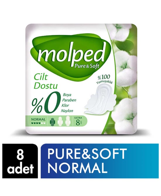Molped Hijyenik Ped Pure&soft 8'li Normal
