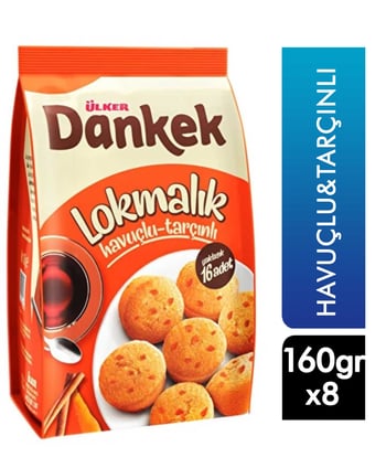 Ülker Dankek Kek 160 Gr X 8'li Koli Havuçlu Tarçınlı