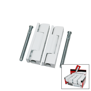 Kervan ( 2 Pcs & Plastik ) ( Beyaz & 90mm ) Pvc ( Kapı ) Menteşe