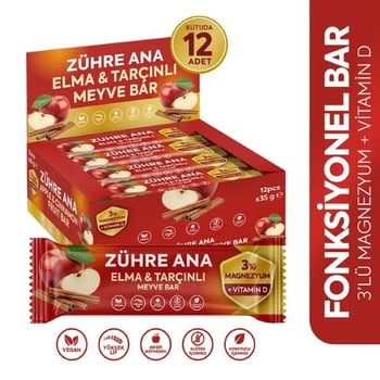 Zühre Ana Elma & Tarçınlı Meyve Bar 35 Gr