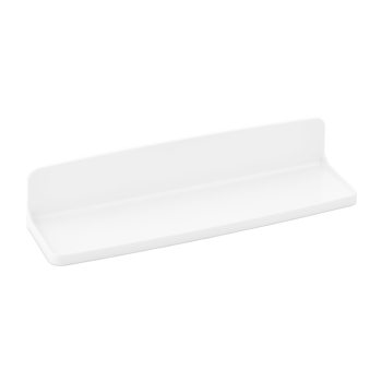 Sonda Warehouse Qlux L-00647 Zen Etejer ( Beyaz Sert Plastik ) ( Yapışkanlı & Duvara Monte ) ( 8x29.5cm ) (etajer)