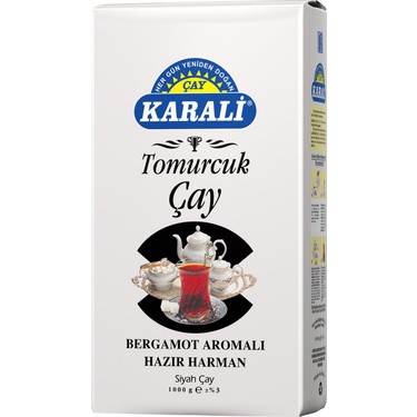 Karali Tomurçuk Çay Bergomat Aromalı Hazır Harman 1kg