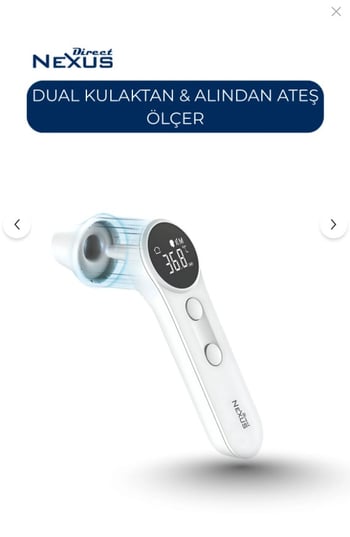 Direct Nexus Dual Kulaktan & Alından Ateş Ölçer