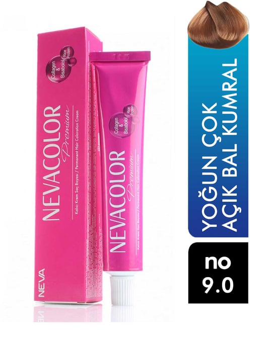 Nevacolor Premium Tüp Saç Boyası Yoğun Çok Açık Bal Kumral 9.0
