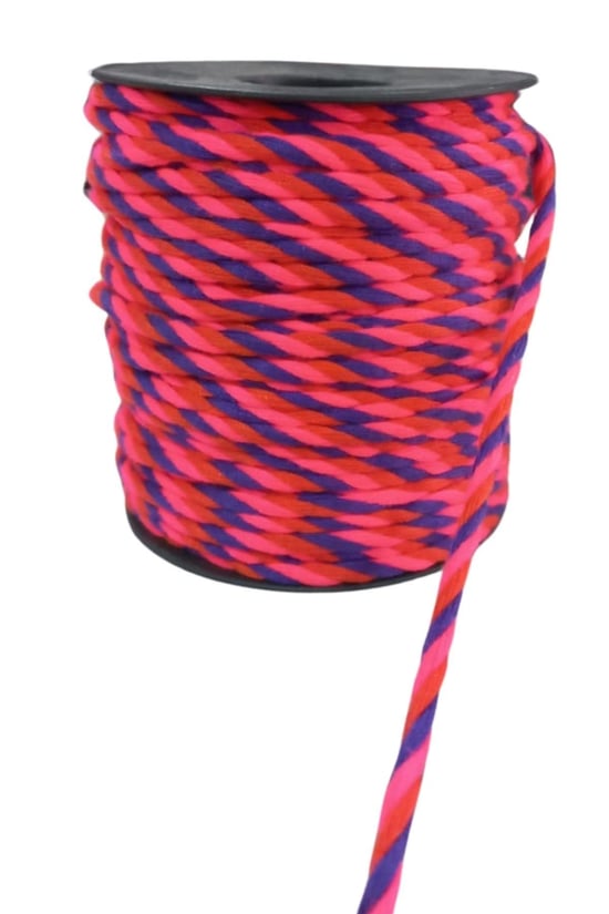 Bileklik İpi, Hediye Paketleme İpi, Şans, Bereket, Aşk, Şifa, Güç 1 Mm Pamuk 1 Metre Fuşya