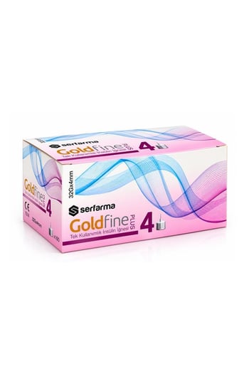 Serfarma Goldfine Plus İnsülin İğnesi 32g X 4mm