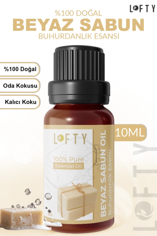 Lofty Beyaz Sabun Esansiyel Uçucu Koku Yağı 10ml