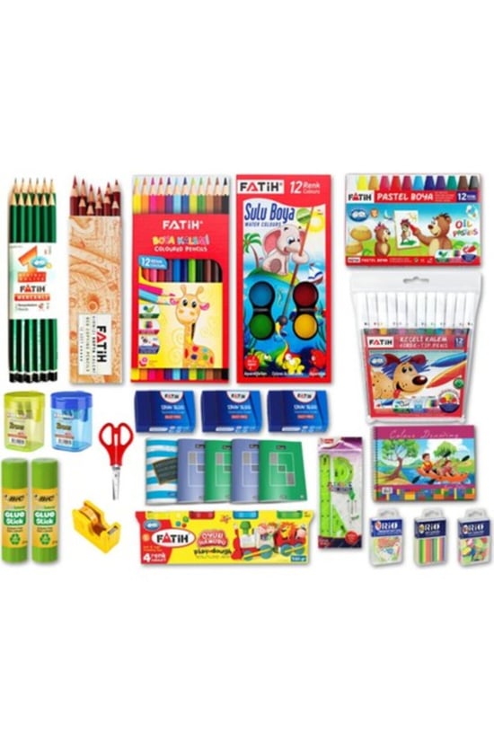 Ilkokul 1. Sınıf Kırtasiye Seti 26 Parça Başlangıç Tam Set