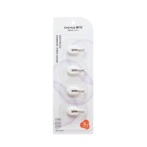 Trix Yapışkanlı Askı Beyaz 4lü