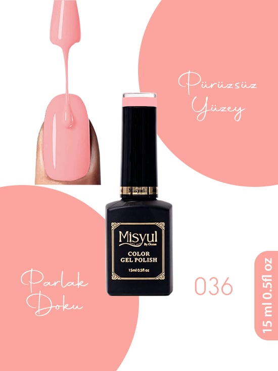 Misyul Uv Led Kalıcı Oje Nail Art 15 Ml 036