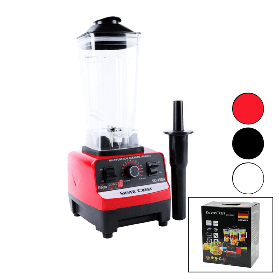 Silver Max Sc-1589 ( 9999w ) ( Buz Kırıcı ) Çok Amaçlı Blender Doğrayıcı ( 2pcs Hazne Bıçaklı= 2lt & 0.5lt ) ( 32000 Rpm )