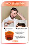 Ossion Morfose Medium Hold Pomade Krem Mat Wax 100 Ml