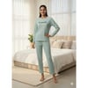 Muka 800-112 Bayan Raporlu İnterlok Pijama Takım