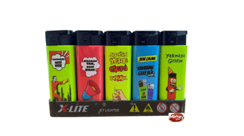 X-lite Baskılı Resimli Figürlü Çakmak *50 Pcs