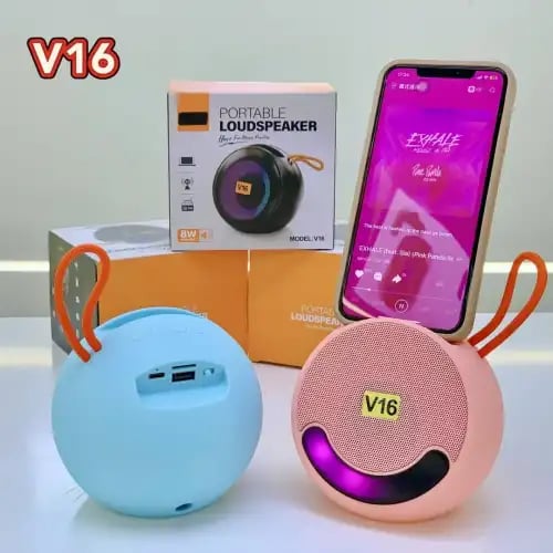 Diyarı Fırsat V16 Taşınabilir Bluetooth Hoparlör Güçlü Bas Kablosuz Müzik Kutusu