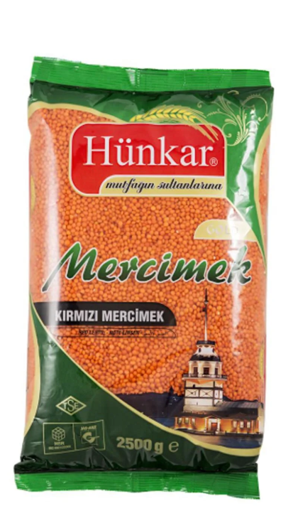 Hünkar 2,5kg Yeşil Mercimek