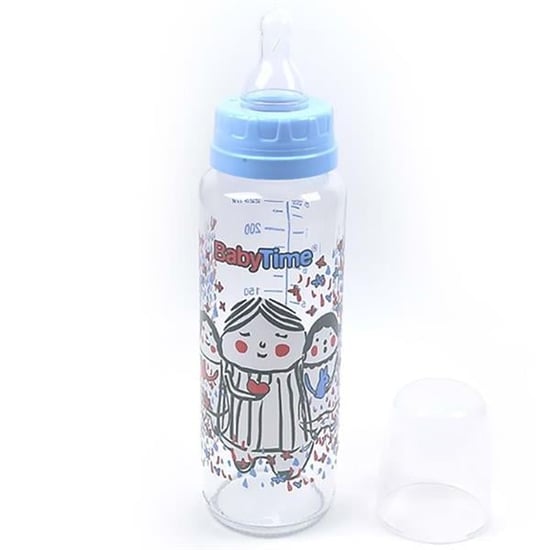 Babytime Biberon Kiraz Uçlu Cam 250cc - Bt073